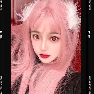 樱花粉假发粉色
