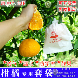 柑橘专用套袋丑柑春见耙耙柑不知火橘子果纸袋防水白色纸袋子包邮