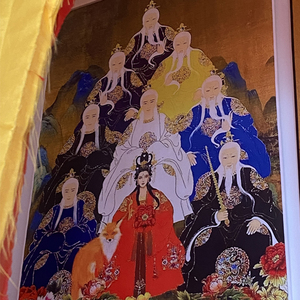 九尾狐装饰画胡家八大太爷太姑太奶高档挂画像供奉玄关客厅堂屋