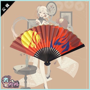 大团团 阴阳师魔都绮梦不知火cos道具 cos扇子一对 现货