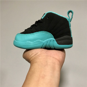 air jordan 12 aj12 黑绿 儿童运动鞋 819666-017