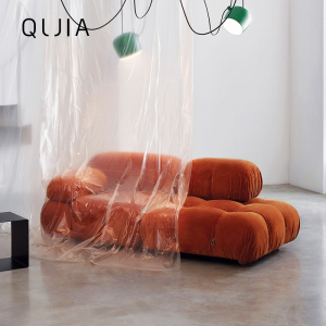 b&b意式简约定型棉布艺沙发/设计师极简模块百搭组合#camaleonda