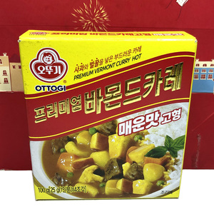 临期特价韩国进口不倒翁苹果咖喱原味/微辣味羊排配料牛肉调味品