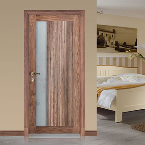 高档实木新中式室内门静音全屋定制纯实木门套装门家用玻璃单开门