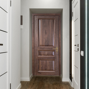 北美黑胡桃木门套装卧室实木门室内门静音全屋定制原木防盗进户门