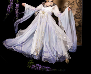 汉服出租 十三余貂蝉金色仲夏夜王者联名大袖襦齐胸国风裙汉元素