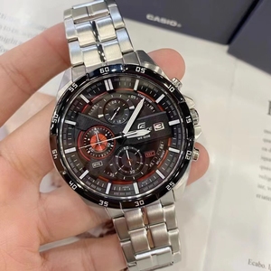 卡西欧手表男大表盘休闲户外运动红牛机械赛车钢带防水efr556男表