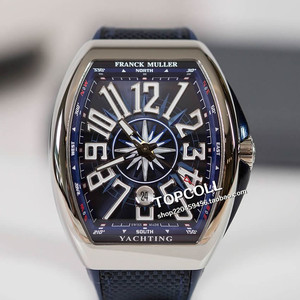 法兰克穆勒男表 蓝色 游艇系列 franck muller v45scdt yachting