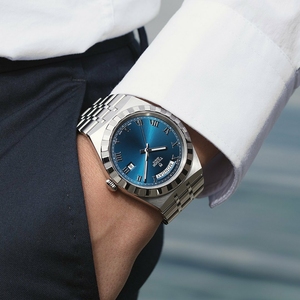 TUDOR帝舵皇家系列41mm男士自动机械表28600-0005 带日历蓝盘手表
