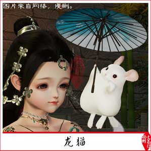 剑三剑网3万里乘风礼盒 宠物黑白发头像乘风盒子龙猫豆丁汤圆芝麻