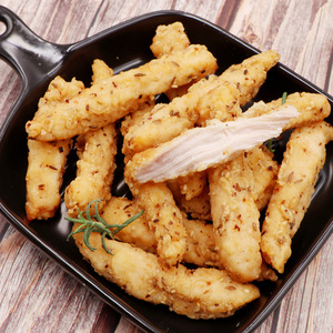 春雪孜然鸡柳条1.2斤裹粉冷冻半成品油炸食品小吃雪花鸡柳肉条