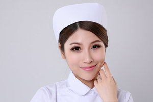 护士帽白色厚款医生帽薄南丁格尔燕尾帽子医院诊所实习生卫校帽子