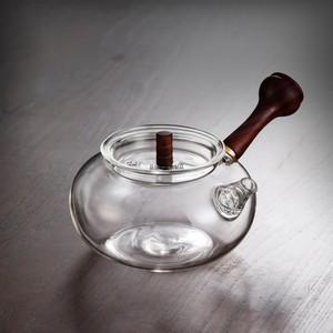 平底烧水壶泡茶专用电陶炉煮水壶侧把玻璃壶明火耐高温家用煮茶壶