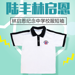 陆丰林启恩纪念中学 汕尾校服 短袖 上衣 夏季