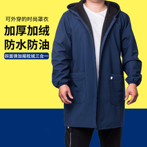 罩衣女纯棉前扣