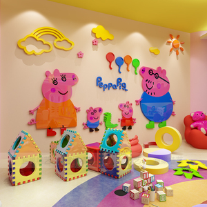 小猪佩奇亚克力贴纸