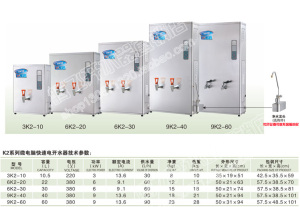 腾飞K2微电脑快速电开水器（步进式）-型号：6K2-30