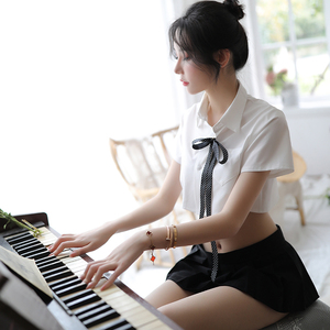 学院风清纯jk制服诱惑性感学生装套装主播夜店ol包臀秘书装短裙