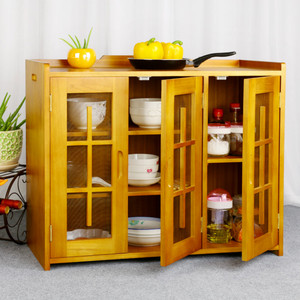 实木挂墙餐边柜菜柜菜厨柜小碗柜厨房收纳小柜子储物小柜透气防虫