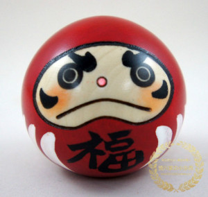 日本代购卯三郎传统和风日式达摩人偶木偶娃娃可爱开运招福摆件