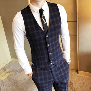 男士西装内搭马甲韩版修身西服马夹背心春秋休闲英伦风内穿小马甲
