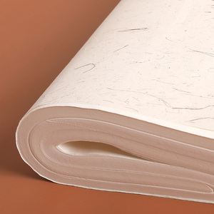 长书 手工檀皮宣纸 半生半熟加厚毛笔书法作品纸 国画绘画四尺三尺