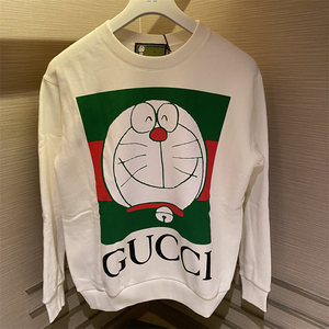 【现货】gucci/古驰哆啦a梦合作款机器猫宽松版长袖卫衣617964