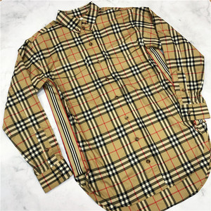 【现货】burberry/博柏利专柜新款女宽松版格子衬衫彩虹条8022285