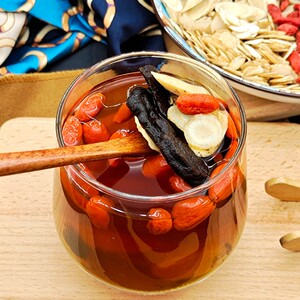 李济仁养生茶气血双补 西洋参花旗参制黄精枸杞子黄芪片 真空包装