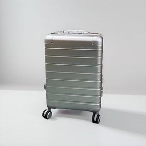 高端全铝合金镁铝拉杆箱20寸商务旅行登机箱万向轮防刮密码箱耐压