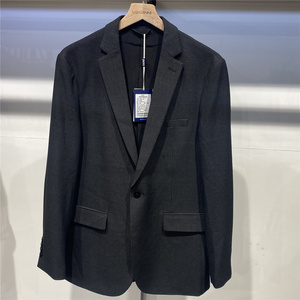 001人付款淘宝华萨尼轻奢男装 时尚绅士 春夏薄款 条纹修身 单西服 易