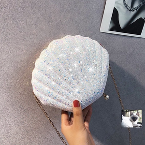 小仙女包包超仙9上新亮晶晶贝壳斜挎迷你女生2020新款链条闪亮片