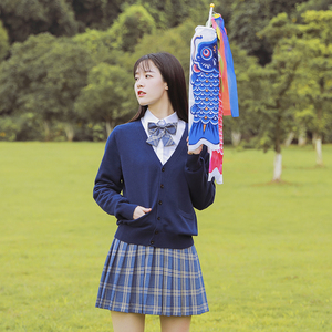jk制服班服套装女夏季开衫毛衣外套日系学院风高中学生毕业季校服