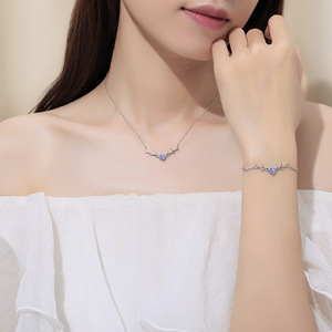 星耀之鹿bestwishes银饰项链一鹿有你女夏纯银七夕礼物吉宏萌鹿