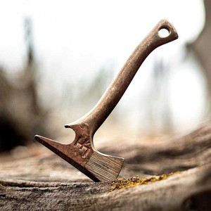 非常玩物美国hoffman霍夫曼edc多功能青铜开瓶器钥匙扣斧头型工具