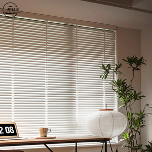 柏轩阁s型百叶窗帘免打孔窗帘卫生间厨房浴室防水遮光遮阳升降pvc