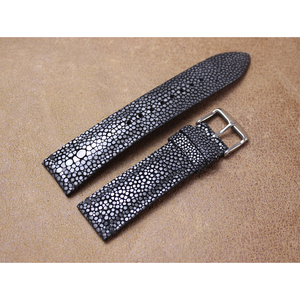 米斯顿旗舰店天猫魔鬼鱼珍珠鱼皮表带适用依波表718864 718964