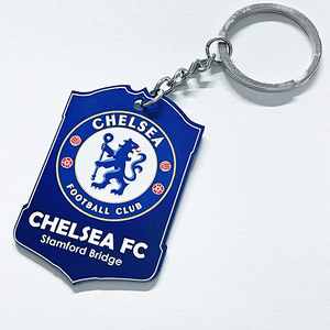 钥匙扣切尔西英超fifa足球队徽俱乐部球迷周边用品礼物球星卡挂件
