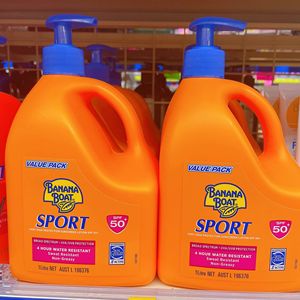 澳洲代购直邮banana boat香蕉船防水防汗运动防晒霜1升大瓶装军训