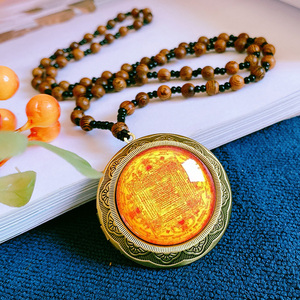 佩戴解脱护身咒解怨咒吊坠嘎乌盒项链男女护身符开光辟邪招财挂件