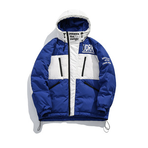 mr木易12138淘宝tnf北面1996款美版700藏蓝色拼接羽绒服yb尼龙防