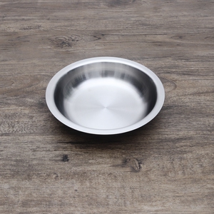 304不锈钢小碟子加厚不锈钢菜盘蒸菜盘零食盆早餐盘家用味碟