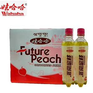 娃哈哈非常蜜桃果味碳酸饮料怀旧果汁瓶装530ml瓶整箱包邮