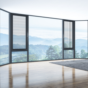 飞宇安选115系统断桥铝平开窗封阳台窗纱一体大玻璃落地门窗定制