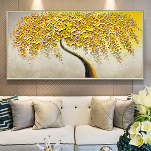 发财树立体壁画