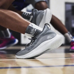 安德玛 ua curry flow 8 库里八代 钢灰色 篮球鞋 3024031-100