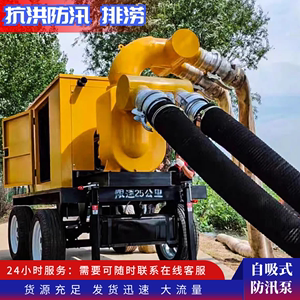 防汛泵车大流量12寸8寸移动泵车柴油机排涝抗旱应急自吸式抽水泵