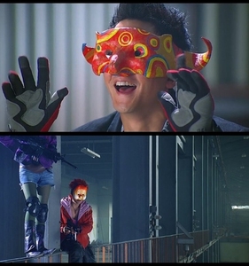 吴彦祖同款面具阿祖新警察故事除暴痛苦半脸恐怖古风中国风遮瑕00