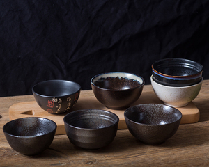 创意日韩式米饭碗吃饭碗小汤碗沙拉碗 家用个性陶瓷小碗 盘碗餐具