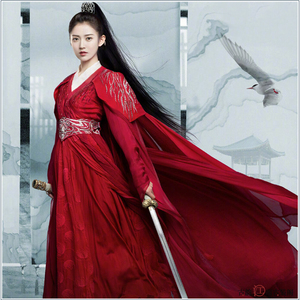 汉服女侠风女刺客古装汉服写真服饰月上重火重雪芝同款古装长裙